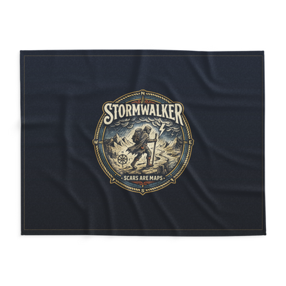 Stormwalker Outpost | Stormwalker Scars medallion | Lightweight Summer Blanket
