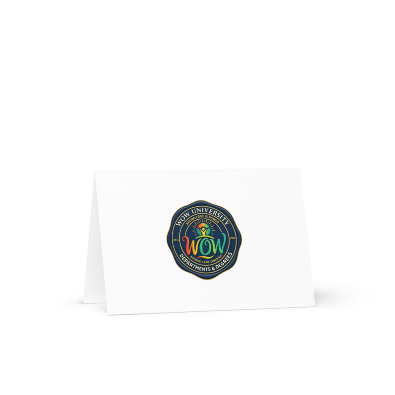 WOWU DepartmentsDegrees medallion Greeting Card