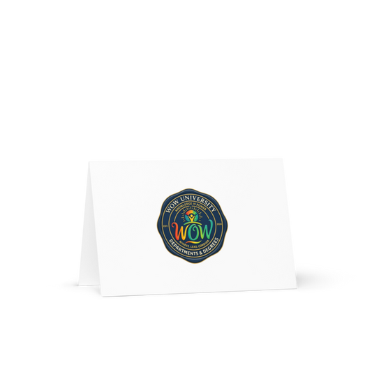 WOW University | WOWU DepartmentsDegrees medallion | Greeting Card