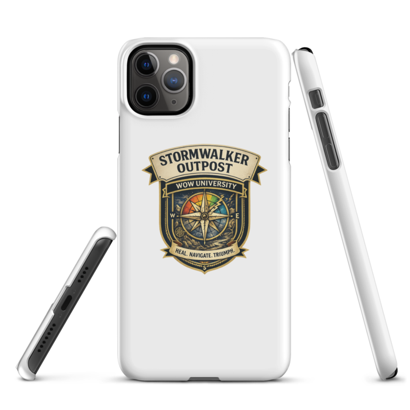 WOW University | Stormwalker Outpost WOWU compass badge | iPhone Snap Case