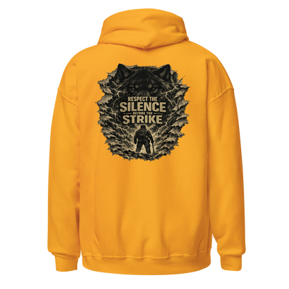 Stormwalker Outpost — Scars Are Maps Hoodie — Back (Gold)