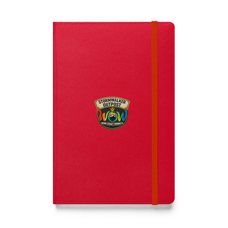 Stormwalker Outpost WOW logo Hardcover Notebook