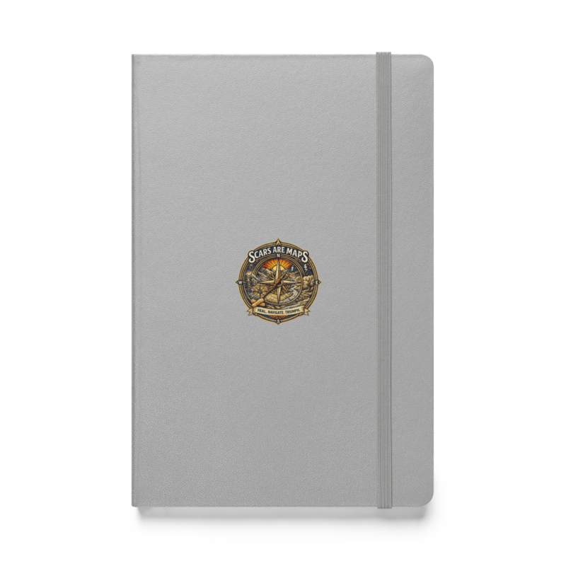 Stormwalker ScarsAreMaps medallion Hardcover Notebook