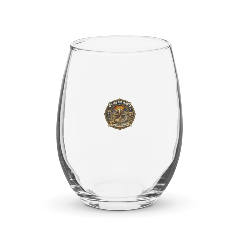 Stormwalker ScarsAreMaps medallion Wine Glass