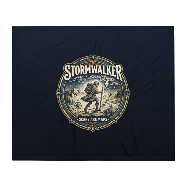 Stormwalker Outpost | Stormwalker Scars medallion | Throw Blanket