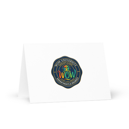 WOW University | WOWU DepartmentsDegrees medallion | Greeting Card