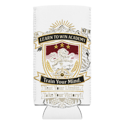 Learn To Win Academy | LTW Shield logo | Can Cooler