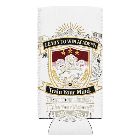 Learn To Win Academy | LTW Shield logo | Can Cooler