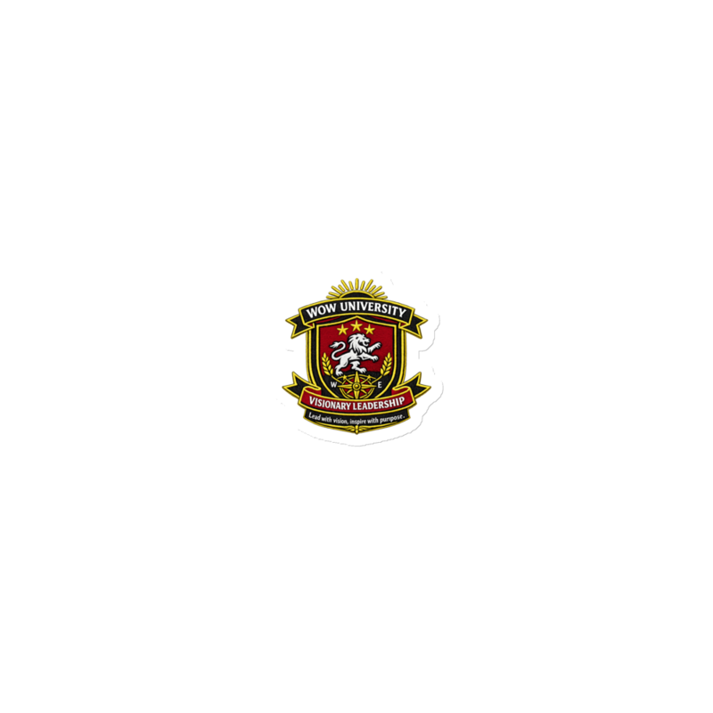 WOWU VisionaryLeadership badge Die-Cut Magnet