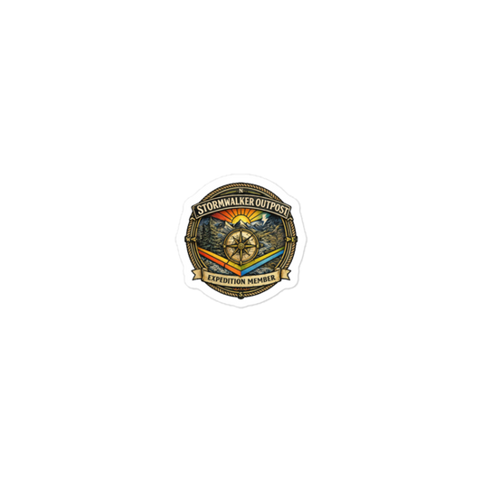 Stormwalker Outpost medallion Kiss-Cut Stickers