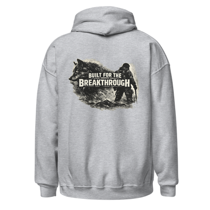 Stormwalker Outpost — Outpost Badge Hoodie — Back (Sport Grey)