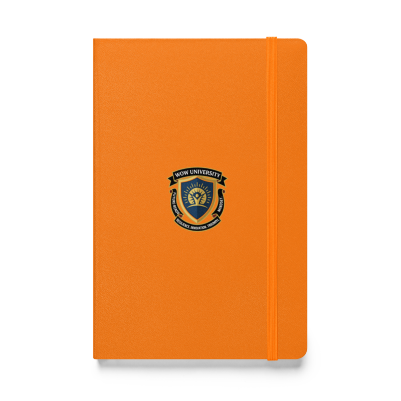 WOWU FutureReadyMindset badge Hardcover Notebook