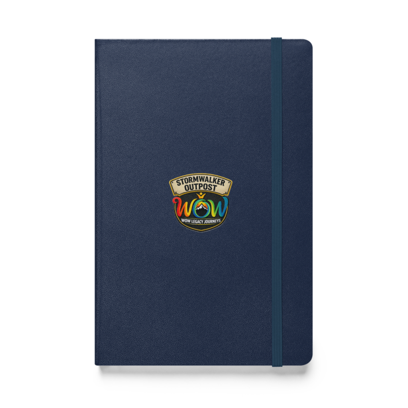 Stormwalker Outpost WOW logo Hardcover Notebook