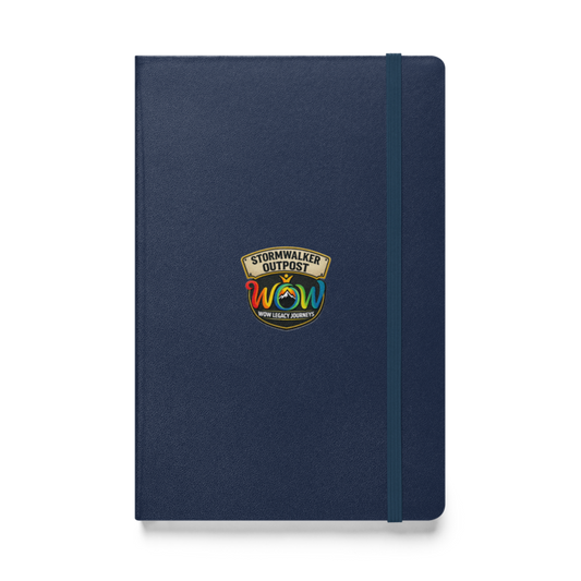 Stormwalker Outpost WOW logo Hardcover Notebook