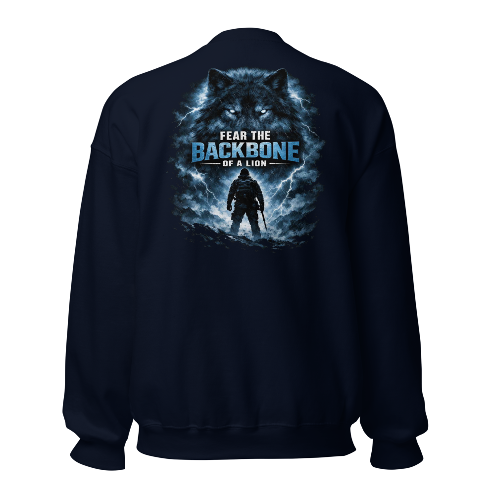 Stormwalker Outpost — Compass Badge Crewneck — Back (Navy)