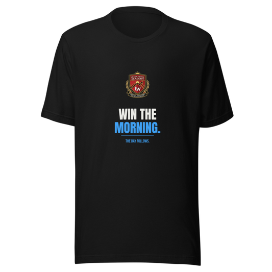 Win The Morning — Learn To Win Tee