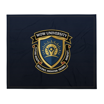 WOW University | WOWU FutureReadyMindset badge | Throw Blanket