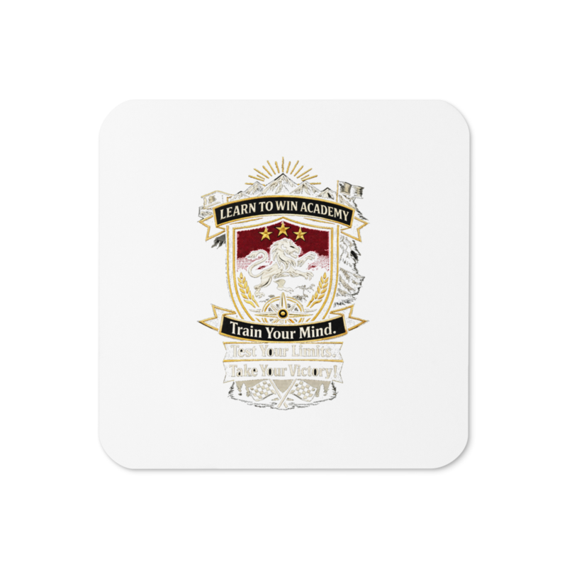 LTW Shield logo Cork Coaster