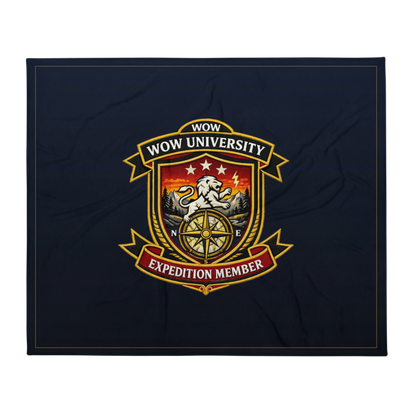 WOW University | WOWU ExpeditionMember badge | Throw Blanket