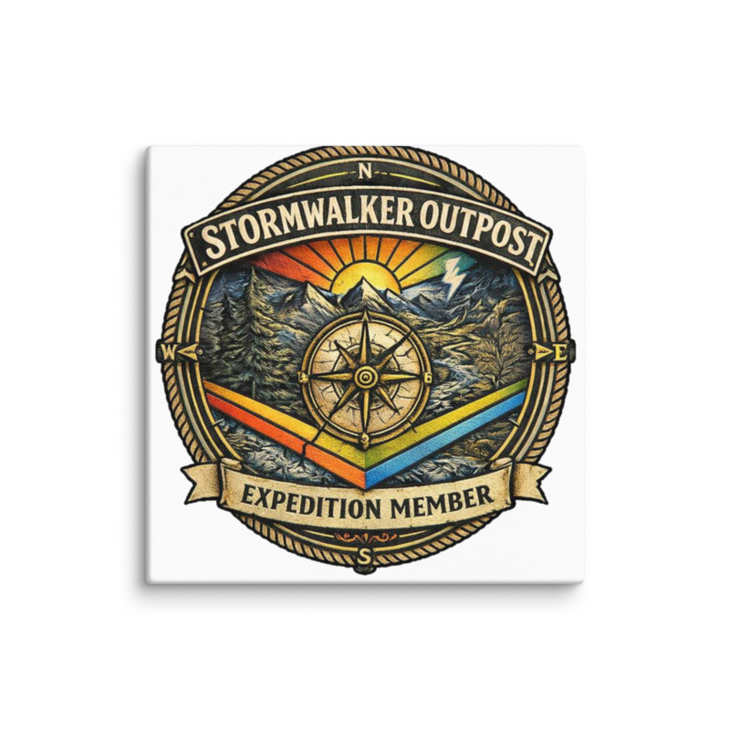 Stormwalker Outpost ExpeditionMember medallion Canvas Print