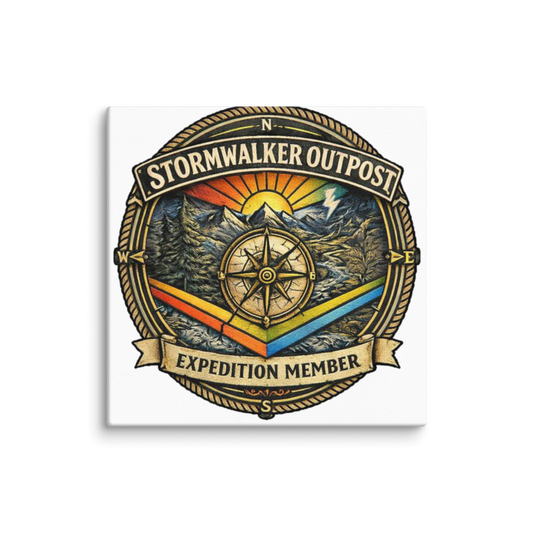 Stormwalker Outpost ExpeditionMember medallion Canvas Print