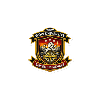 WOW University | WOWU ExpeditionMember badge | Die-Cut Magnet