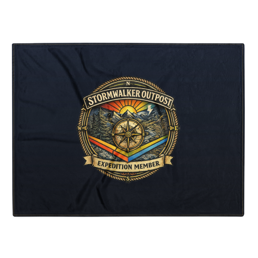 Stormwalker Outpost | Stormwalker Outpost medallion | Throw Blanket