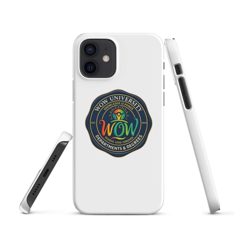 WOW University | WOWU DepartmentsDegrees medallion | iPhone Snap Case