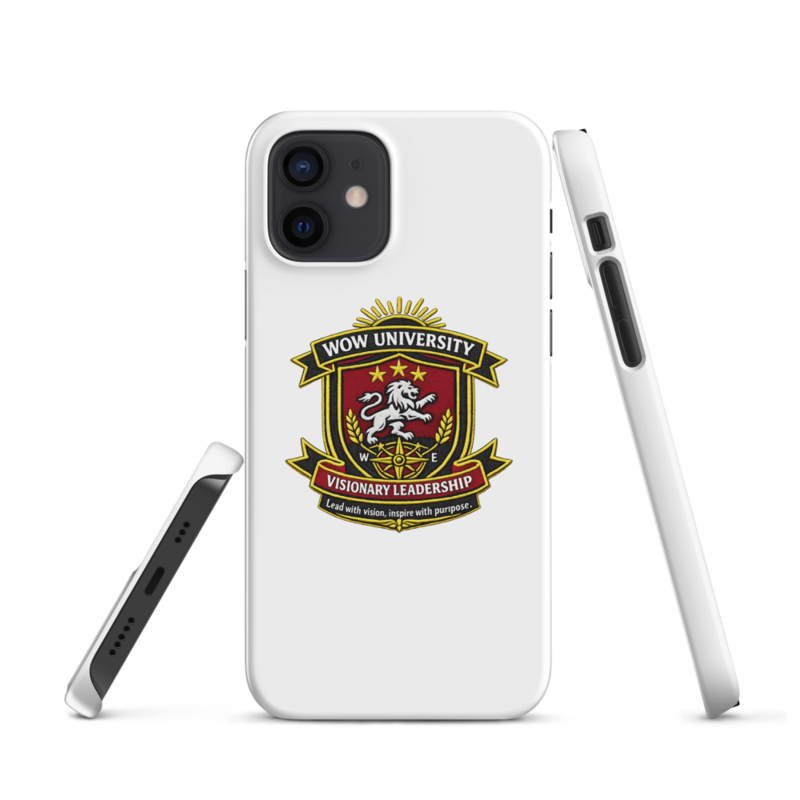 WOW University | WOWU VisionaryLeadership badge | iPhone Snap Case
