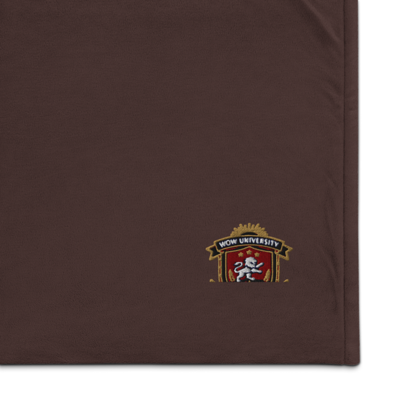 WOW University — Visionary Leadership — Embroidered Sherpa Blanket