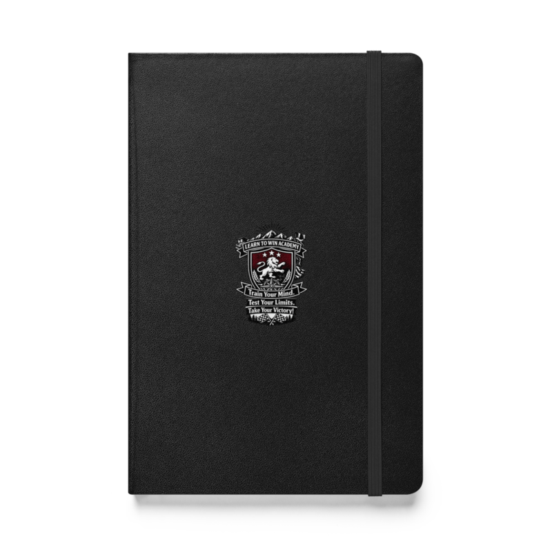 LTW TrainYourMind badge Hardcover Notebook
