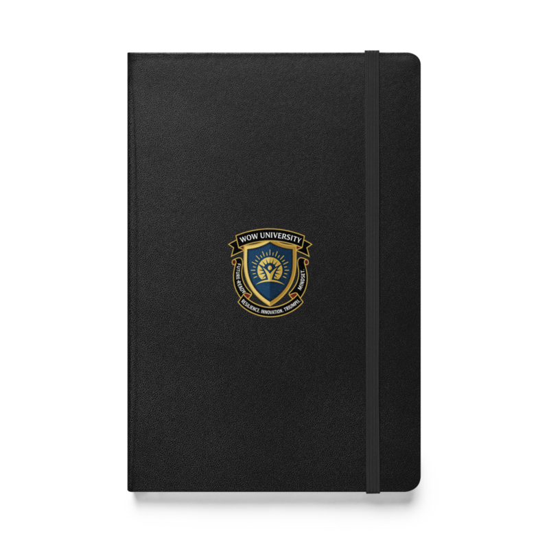 WOWU FutureReadyMindset badge Hardcover Notebook