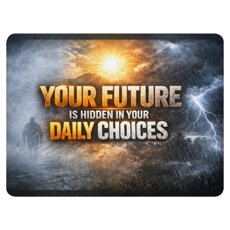 WOW | Your Future Is Hidden In Your Daily Choices | Sublimated Sherpa Blanket