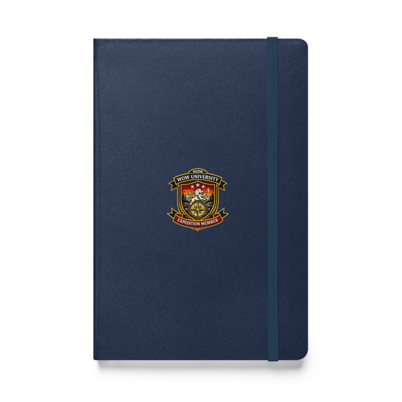 WOWU ExpeditionMember badge Hardcover Notebook