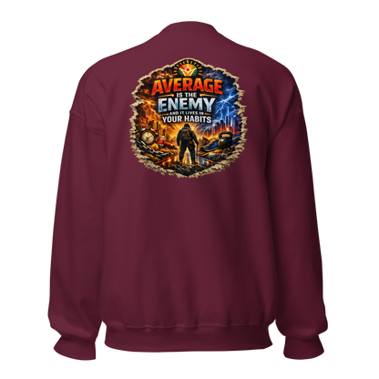 WOW University — Core Crewneck — Back (Maroon)