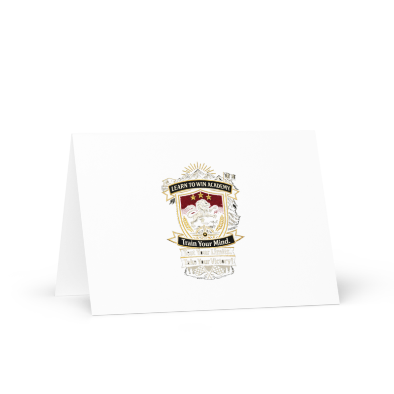 Learn To Win Academy | LTW Shield logo | Greeting Card
