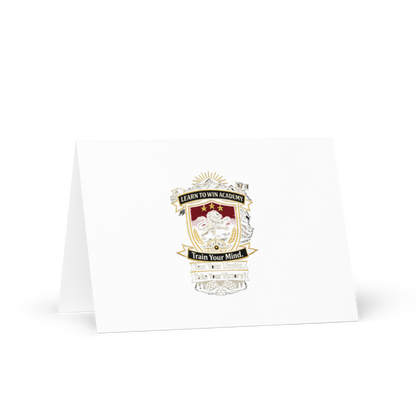 Learn To Win Academy | LTW Shield logo | Greeting Card