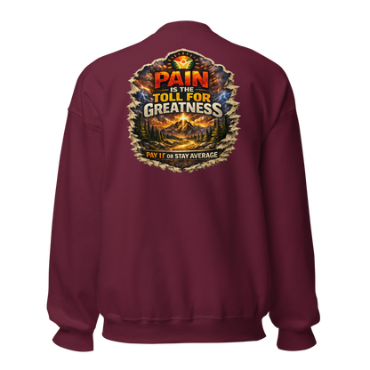 WOW University — Departments & Degrees Crewneck — Back (Maroon)