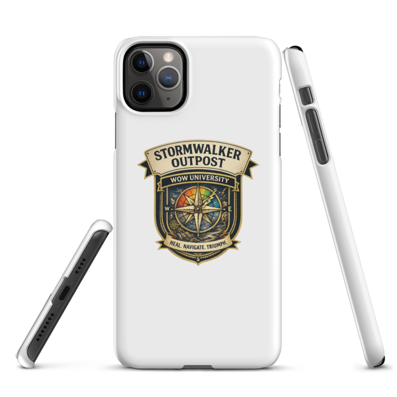 WOW University | Stormwalker Outpost WOWU compass badge | iPhone Snap Case
