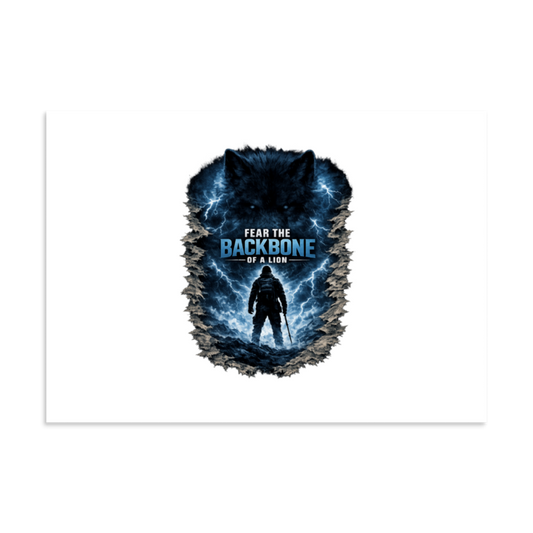 Stormwalker BackboneLion torn expedition Matte Poster