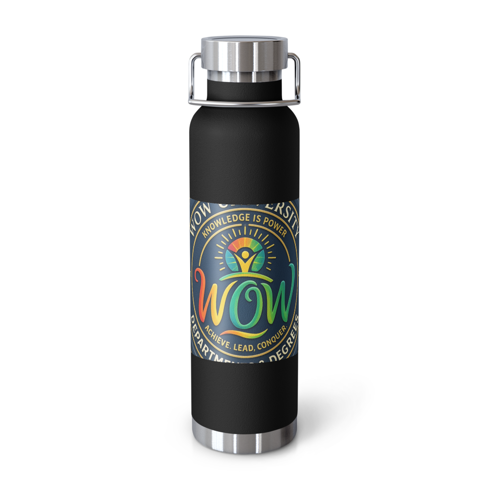 WOWU DepartmentsDegrees medallion Copper Water Bottle — Front