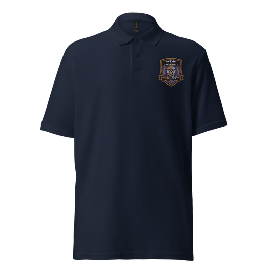 WOW University Shield — Embroidered Polo