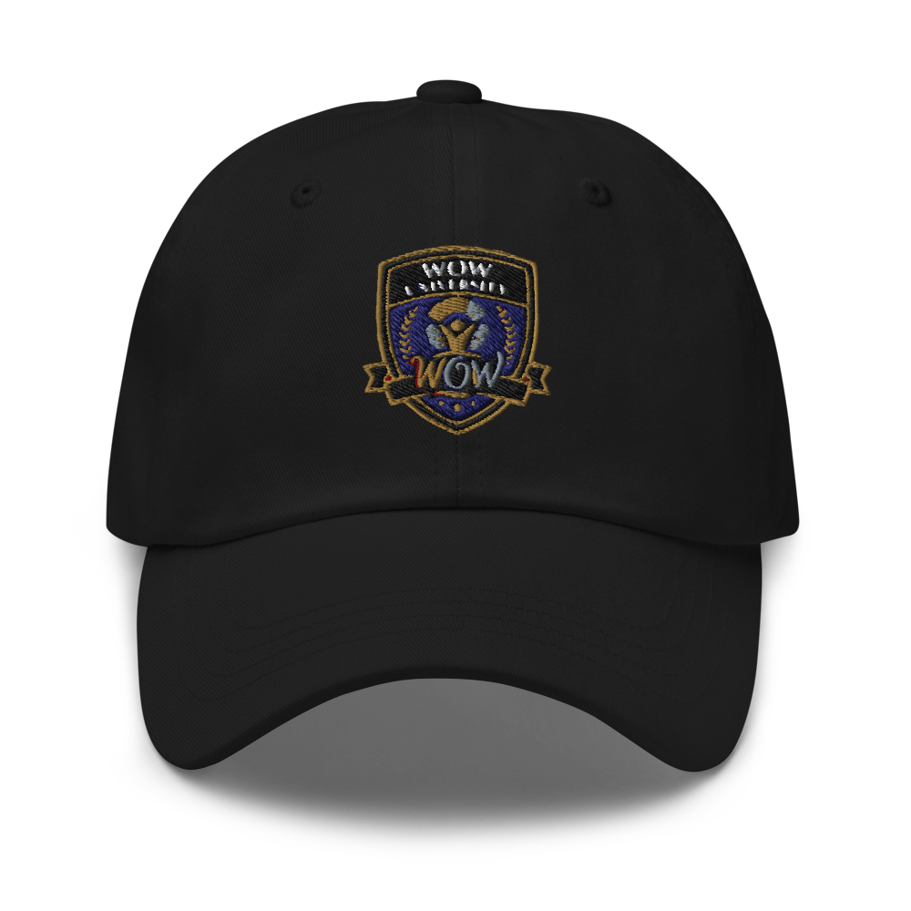 WOW University Shield — Embroidered Dad Hat
