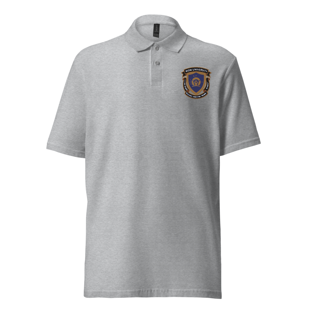 WOW University Seal — Embroidered Polo