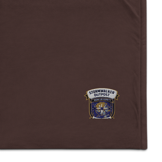 Stormwalker Outpost — Embroidered Sherpa Blanket
