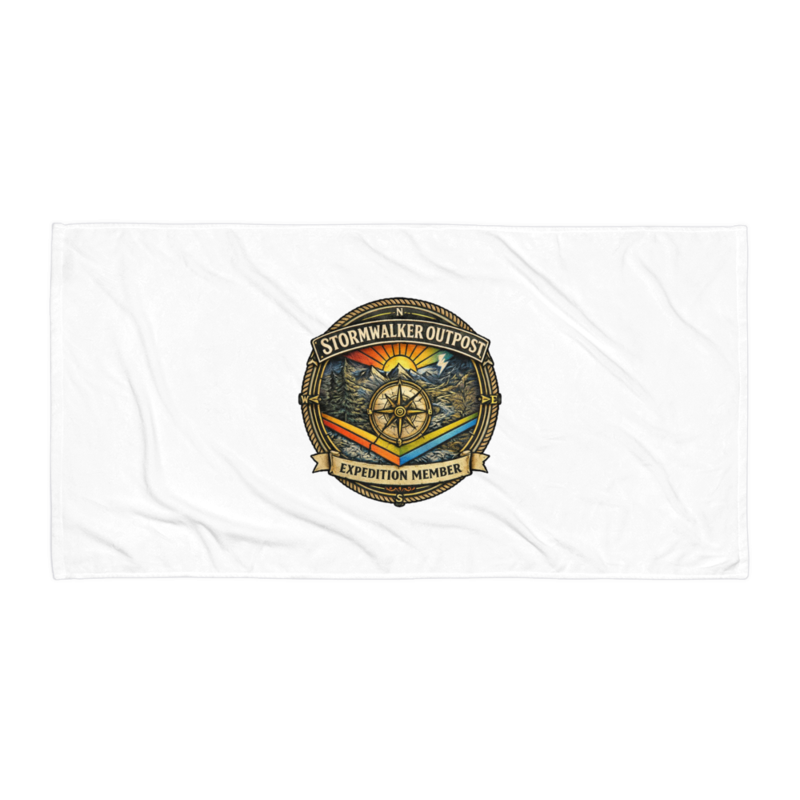 Stormwalker Outpost medallion Beach Towel