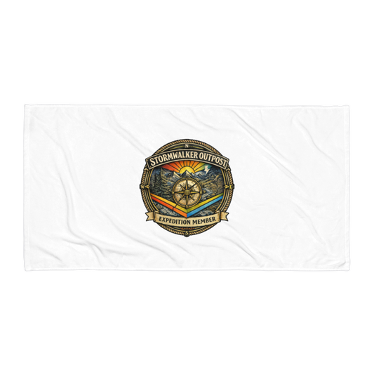 Stormwalker Outpost medallion Beach Towel