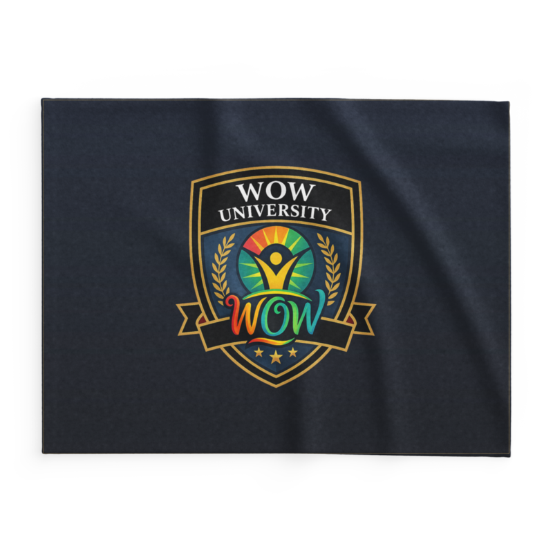 WOW University | WOWU Core badge | Lightweight Summer Blanket