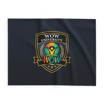 WOW University | WOWU Core badge | Lightweight Summer Blanket