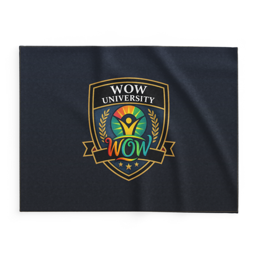 WOW University | WOWU Core badge | Lightweight Summer Blanket